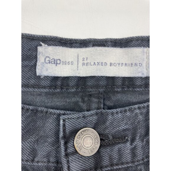 Gap Women's 27 Distressed Relaxed Boyfriend Jeans - Picture 3 of 3